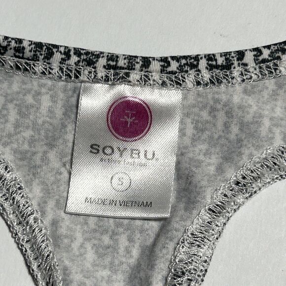 Soybu Womens Athletic Shirt Top Sz. Small Gray White Yoga Workout Training - Picture 12 of 16